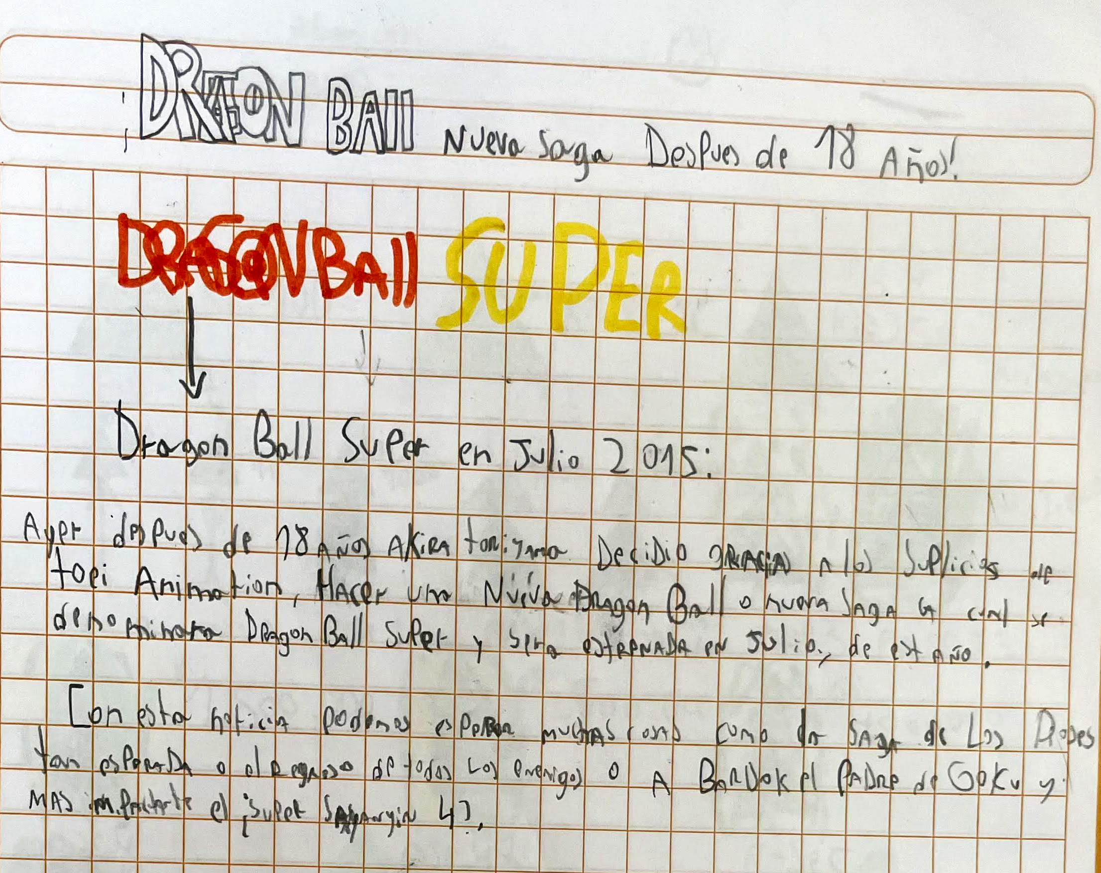 Dragon Ball Super Anuncio
