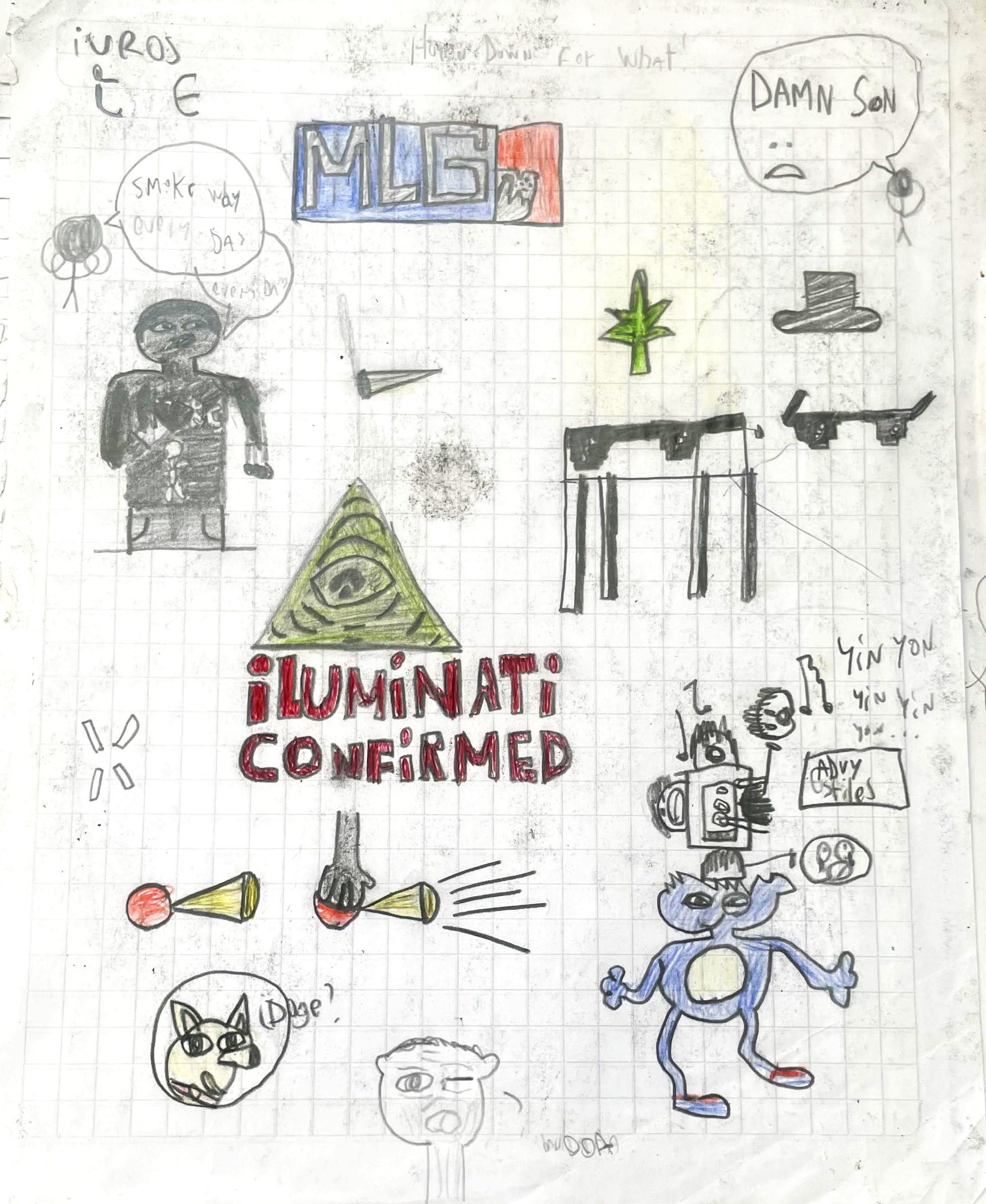 Dibujo sobre MLG