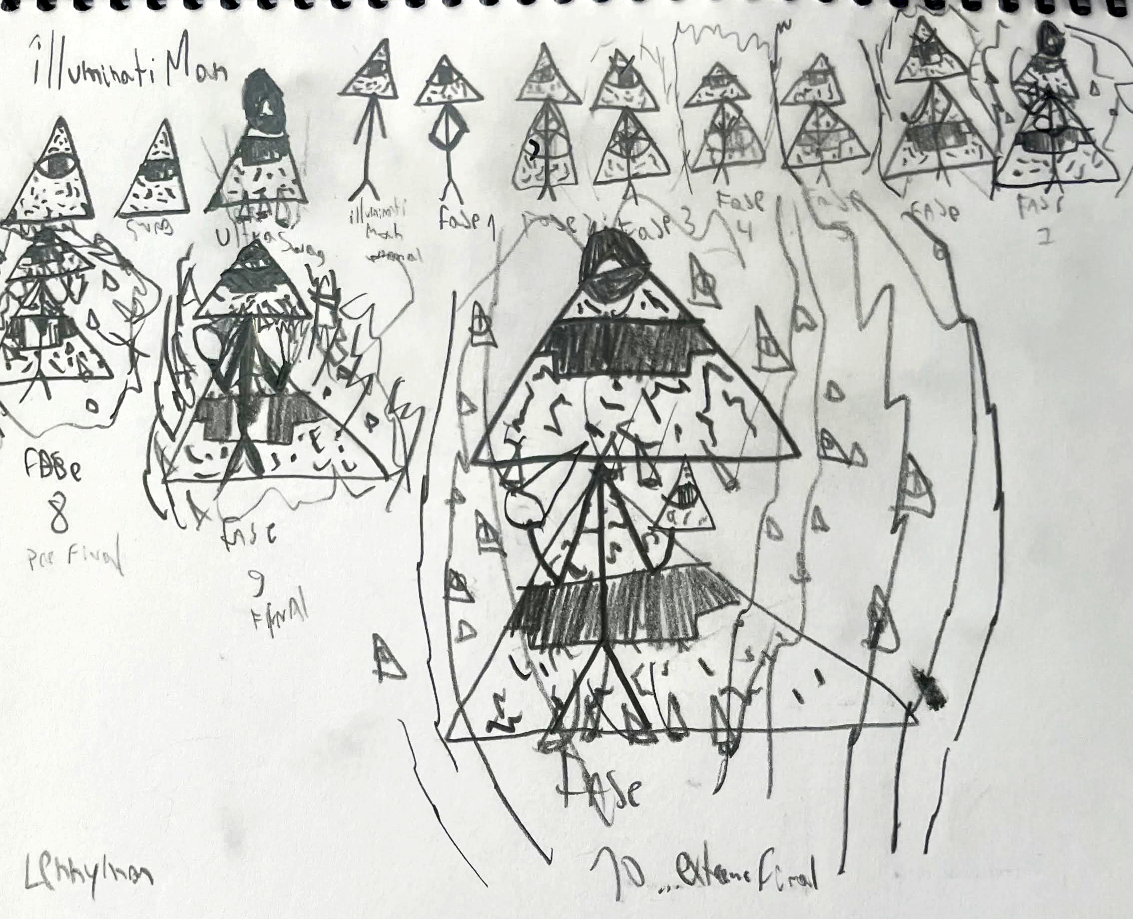 Illuminati Man todas las transformaciones