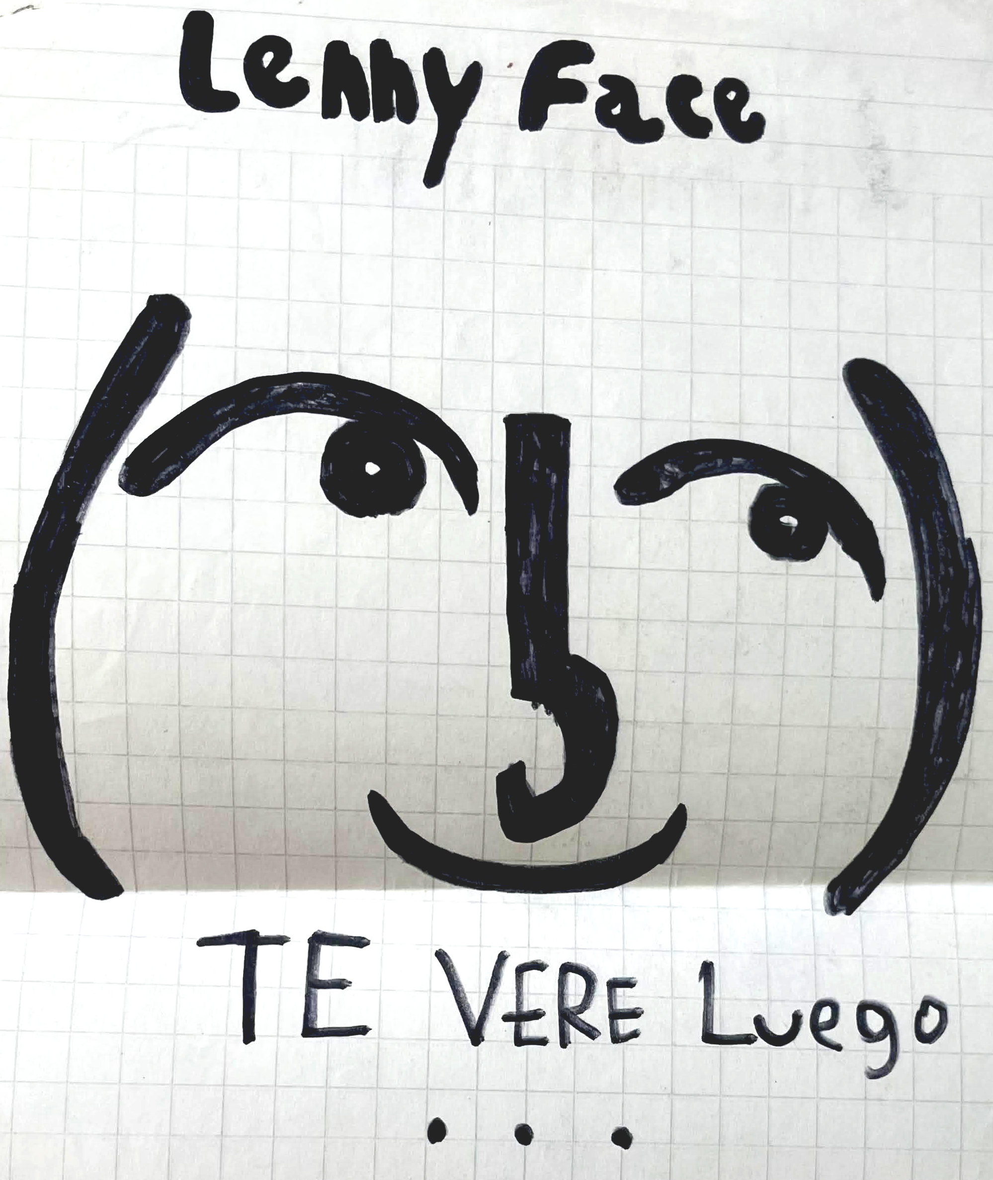 Lenny Face dibujo