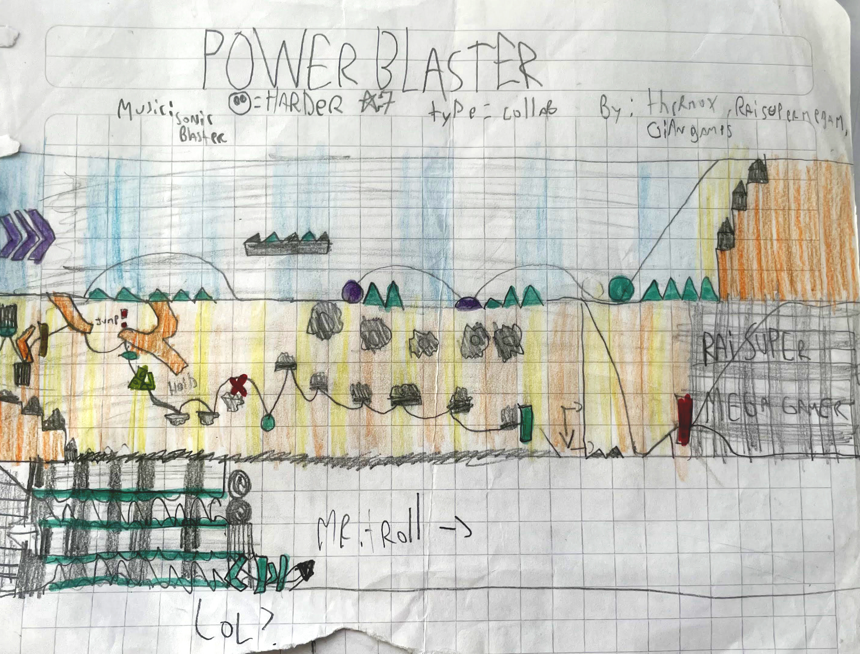 Idea de nivel Power Blaster (GD)