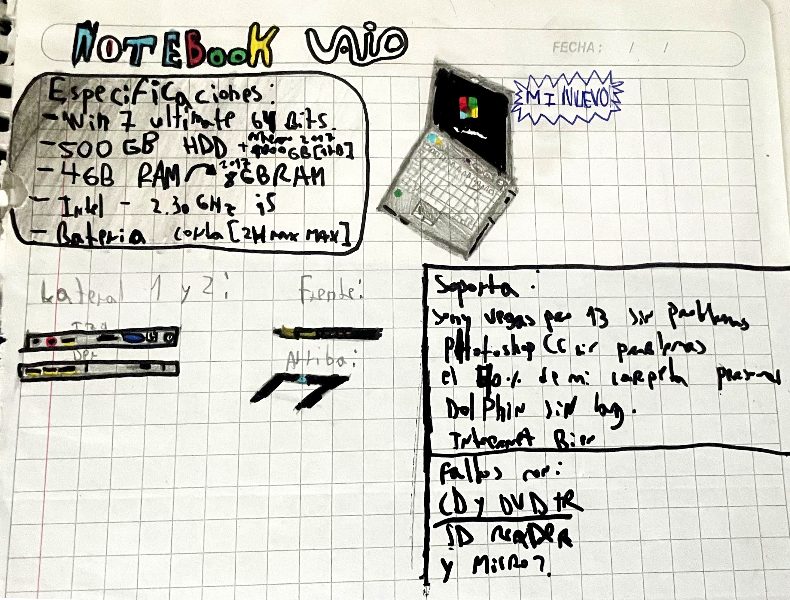 Notebook VAIO (Restaurado)