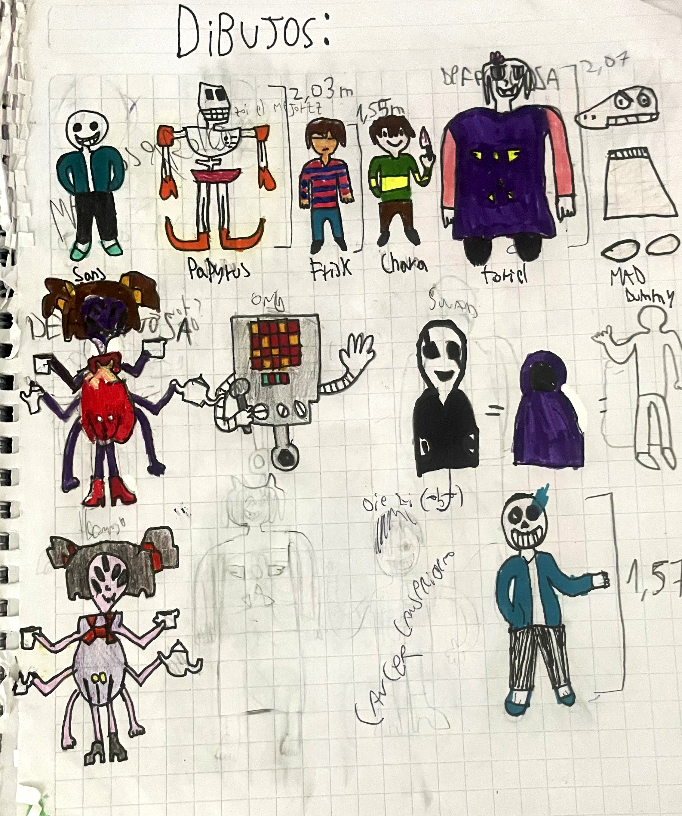 Dibujos de Undertale