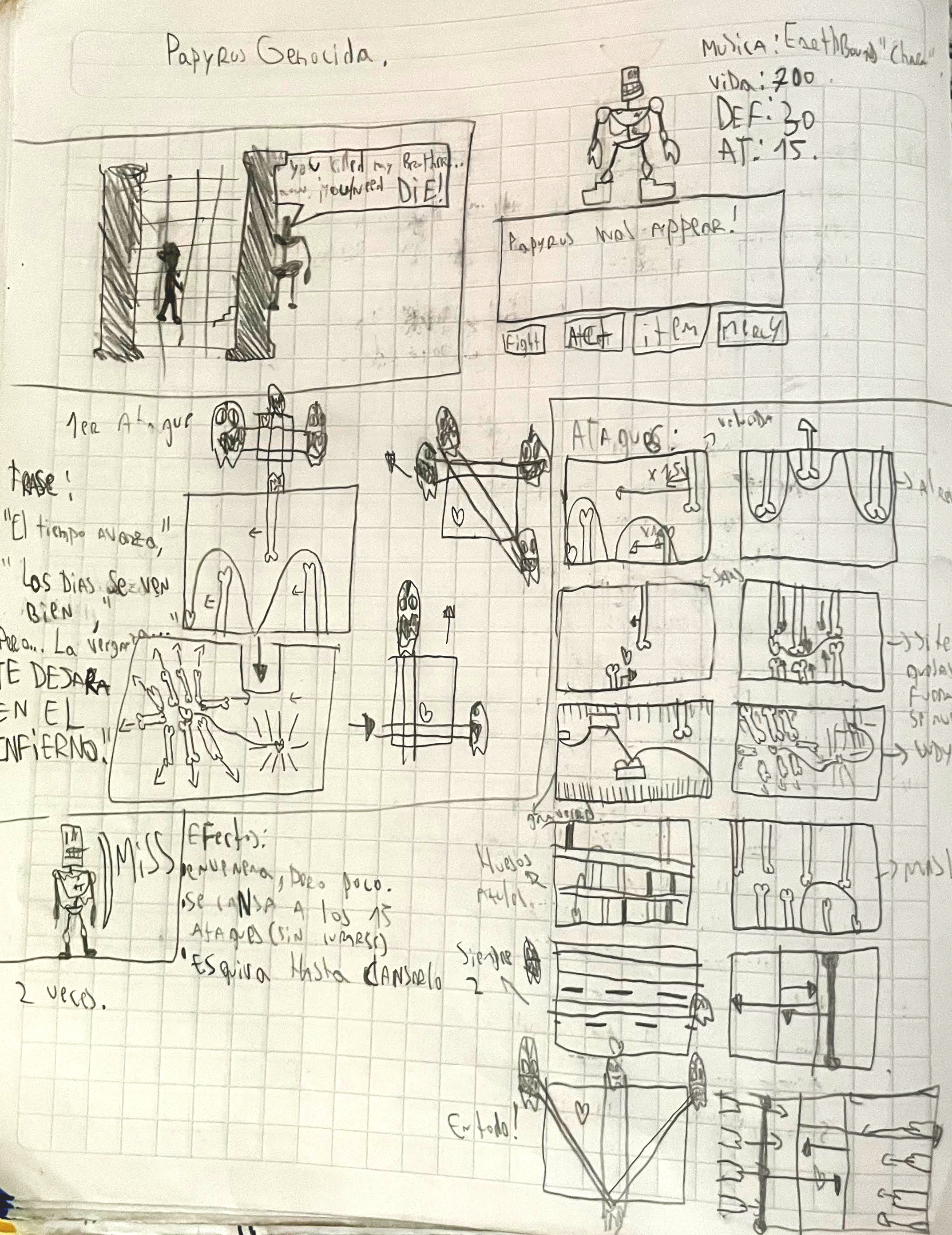 Papyrus Genocida idea (Undertale)
