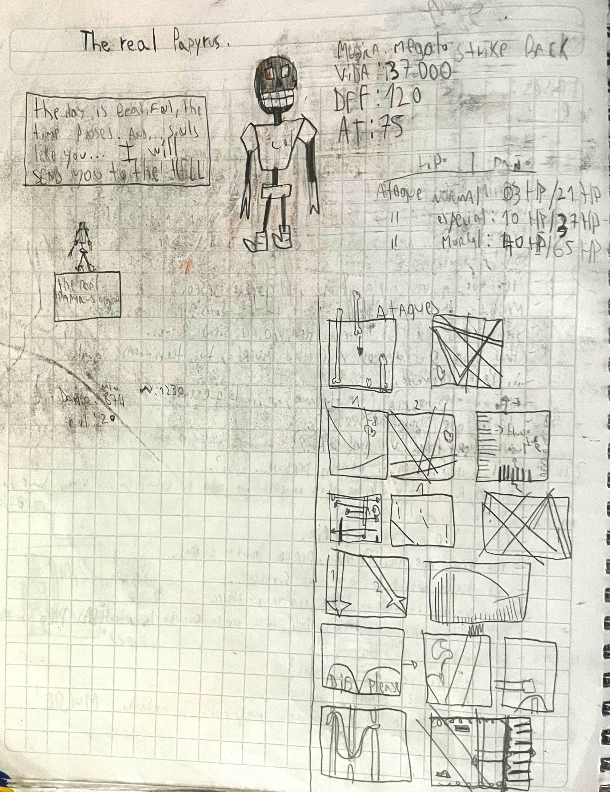 The Real Papyrus concepto (Undertale)