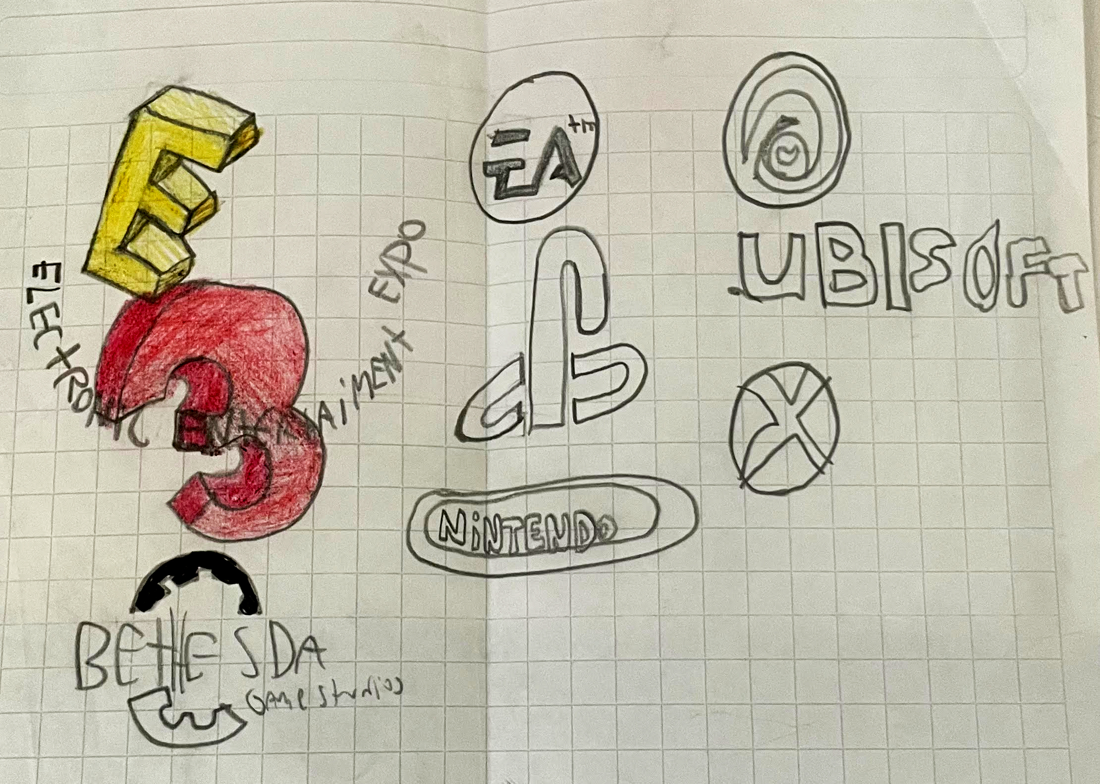 E3 logos