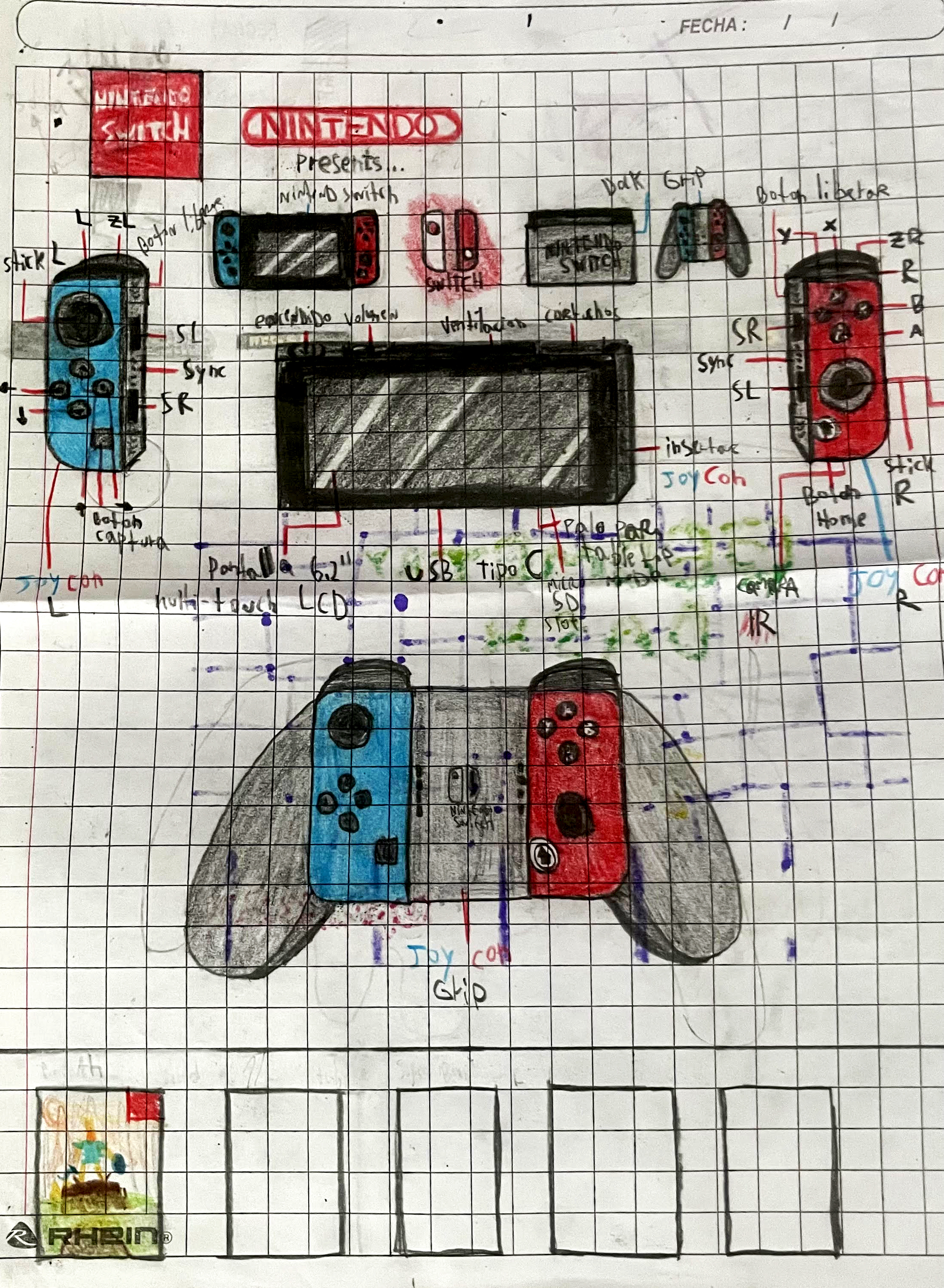 Nintendo Switch dibujos