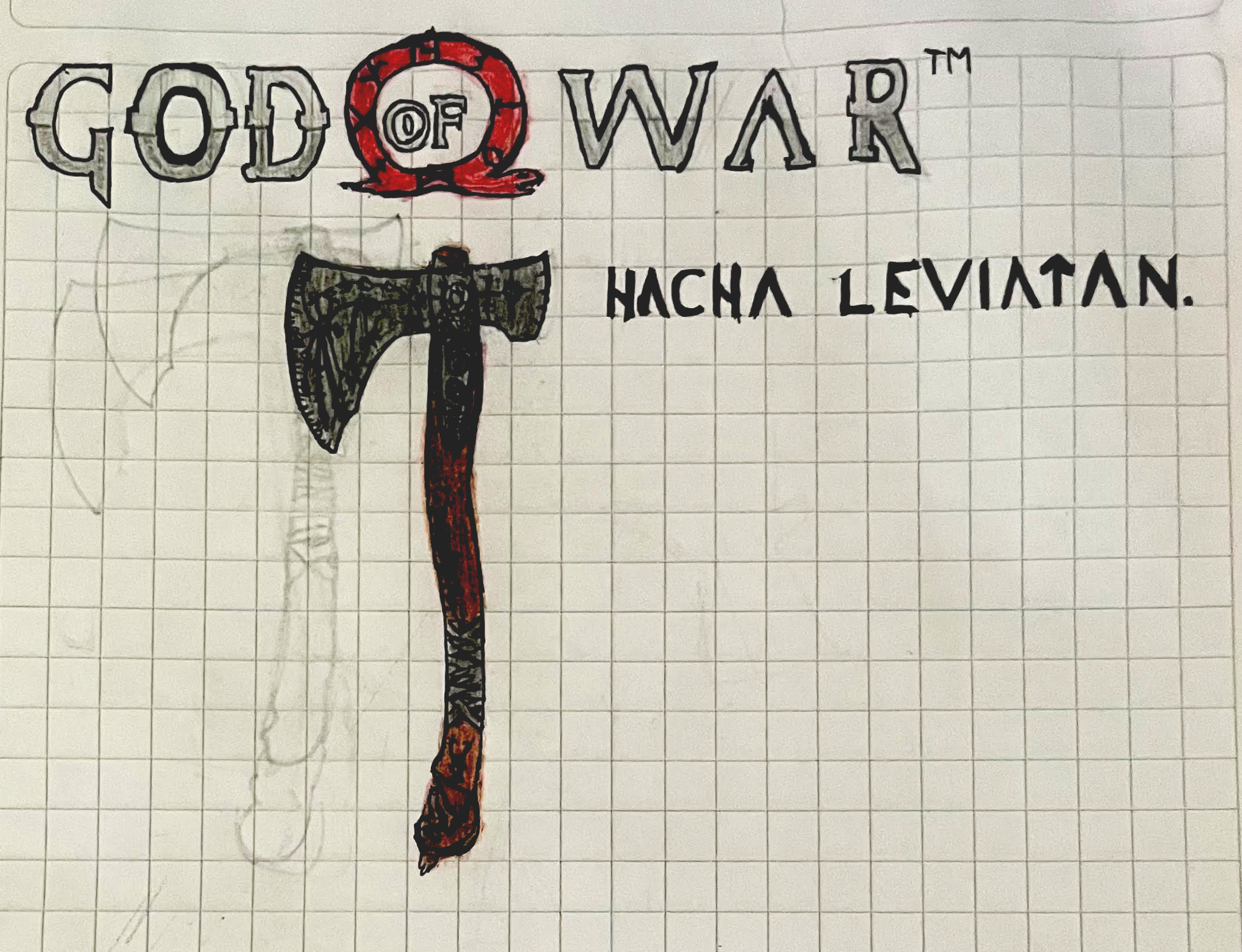 Dibujo God Of War (juego del 2016)