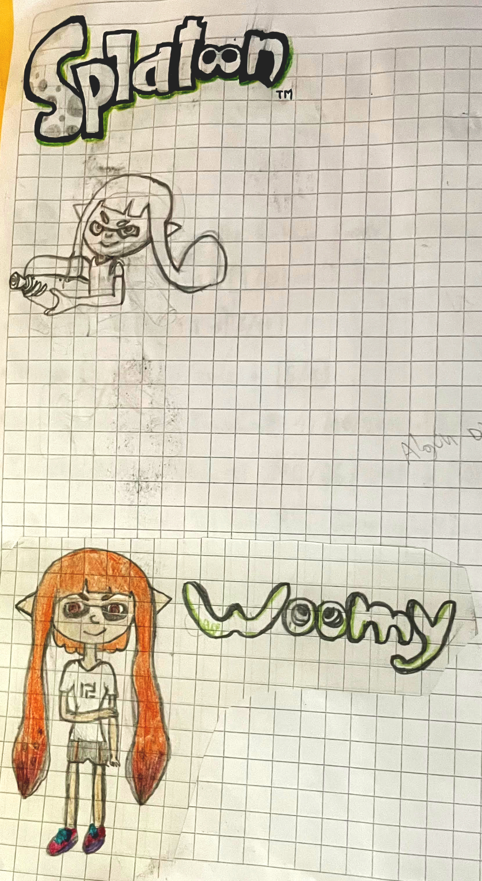 Splatoon arte a medio hacer