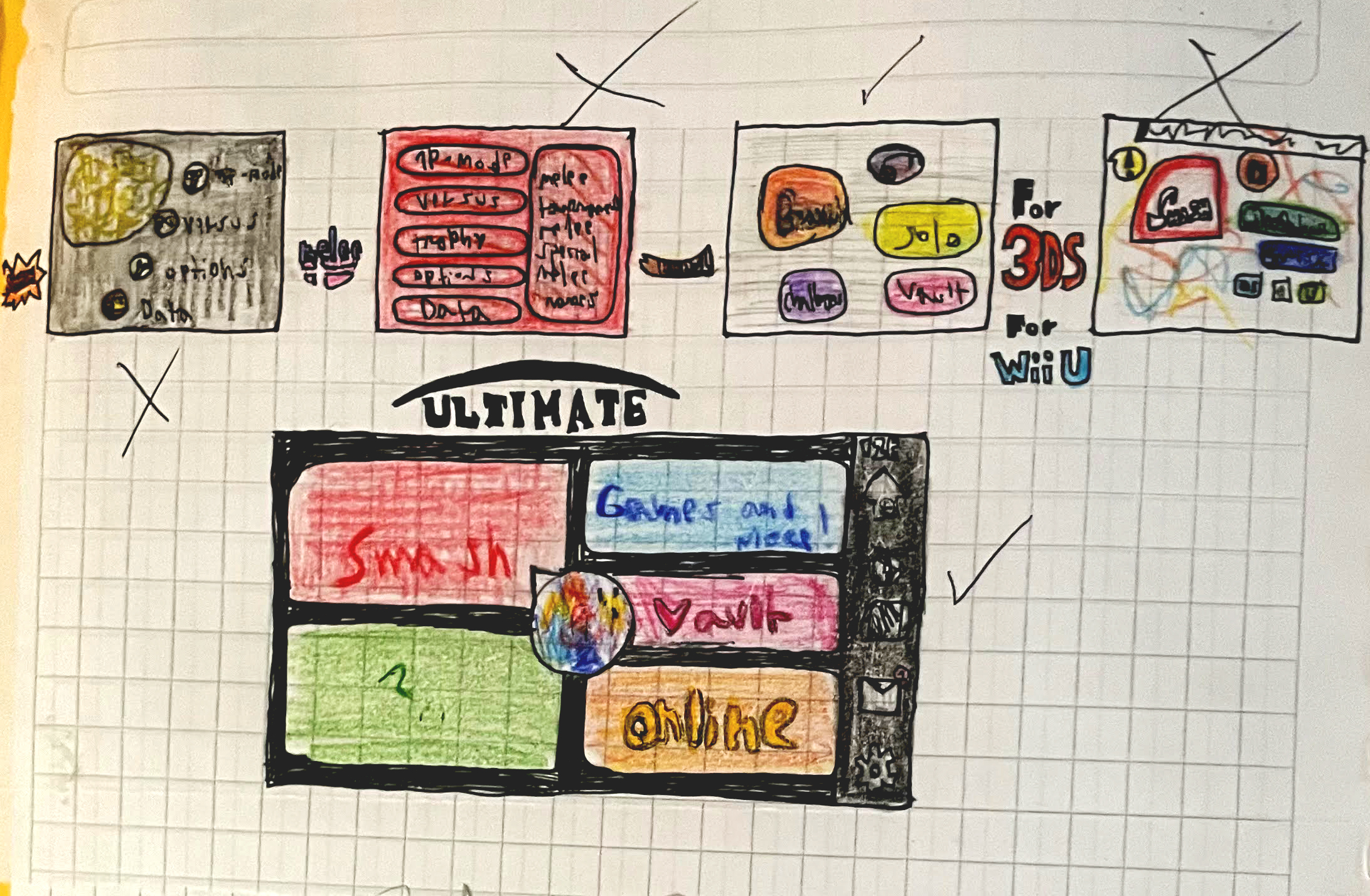 Menus de Super Smash Bros.