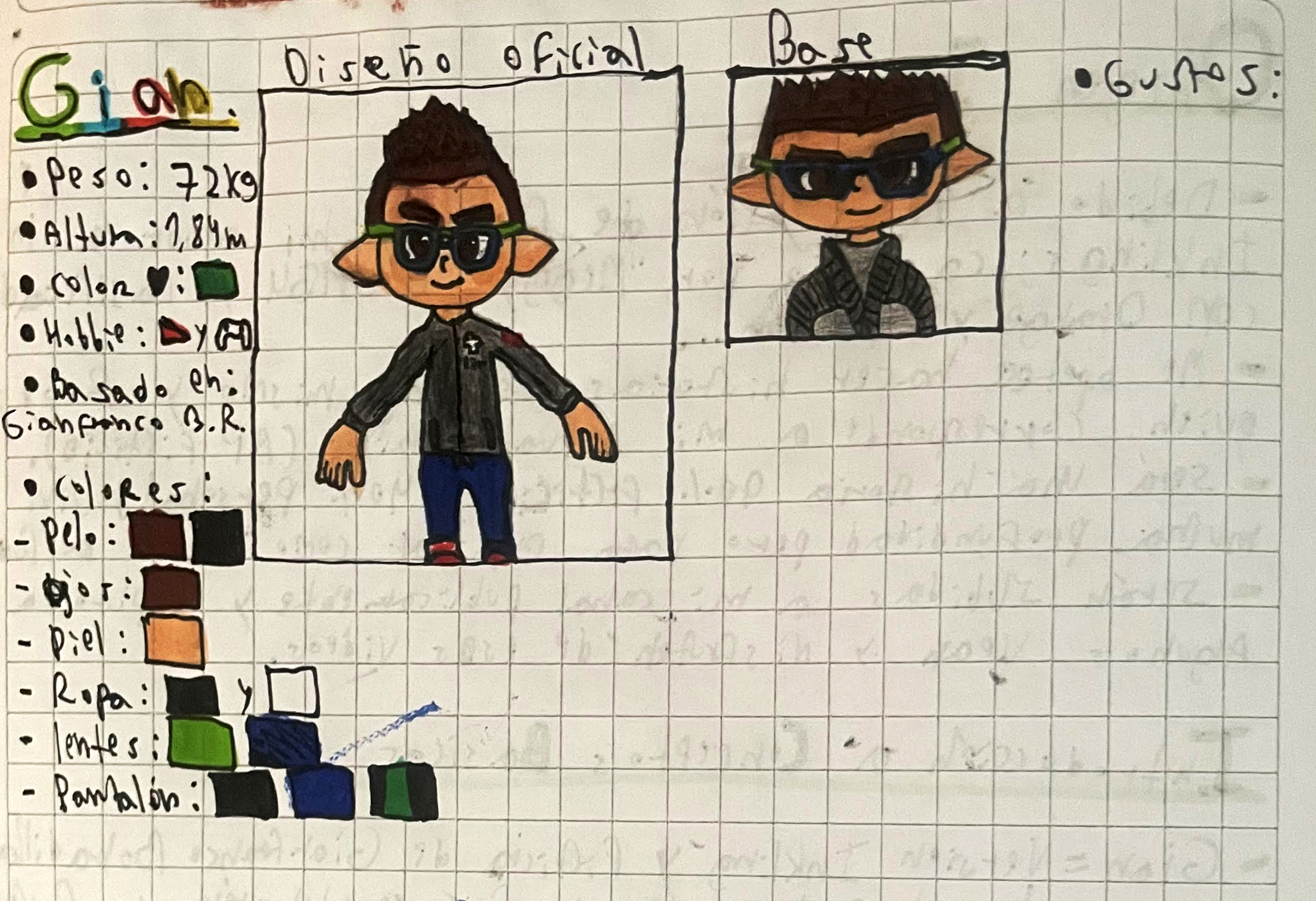 Gian original design Splatoon