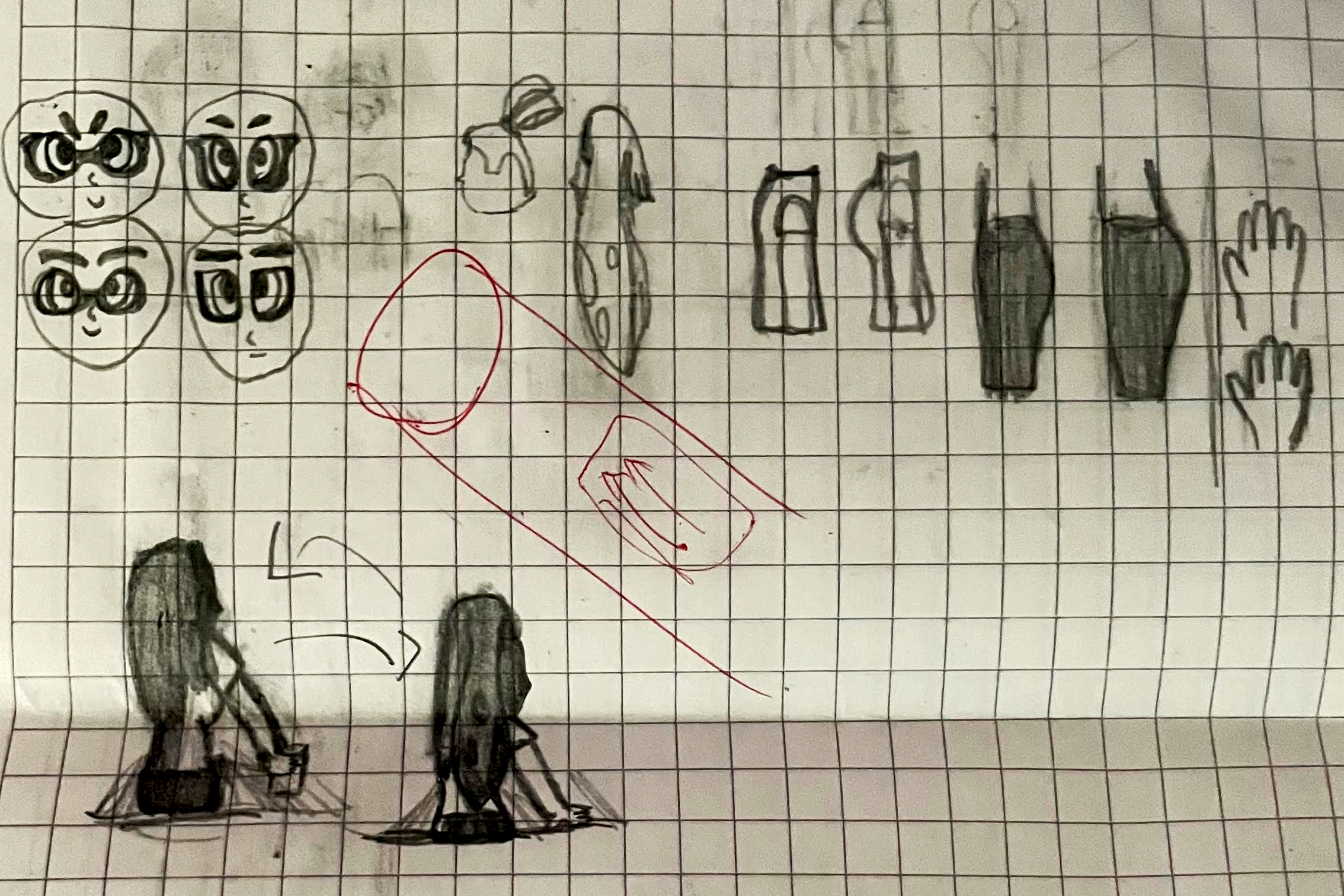 Anatomia Innkling chica y Ruby