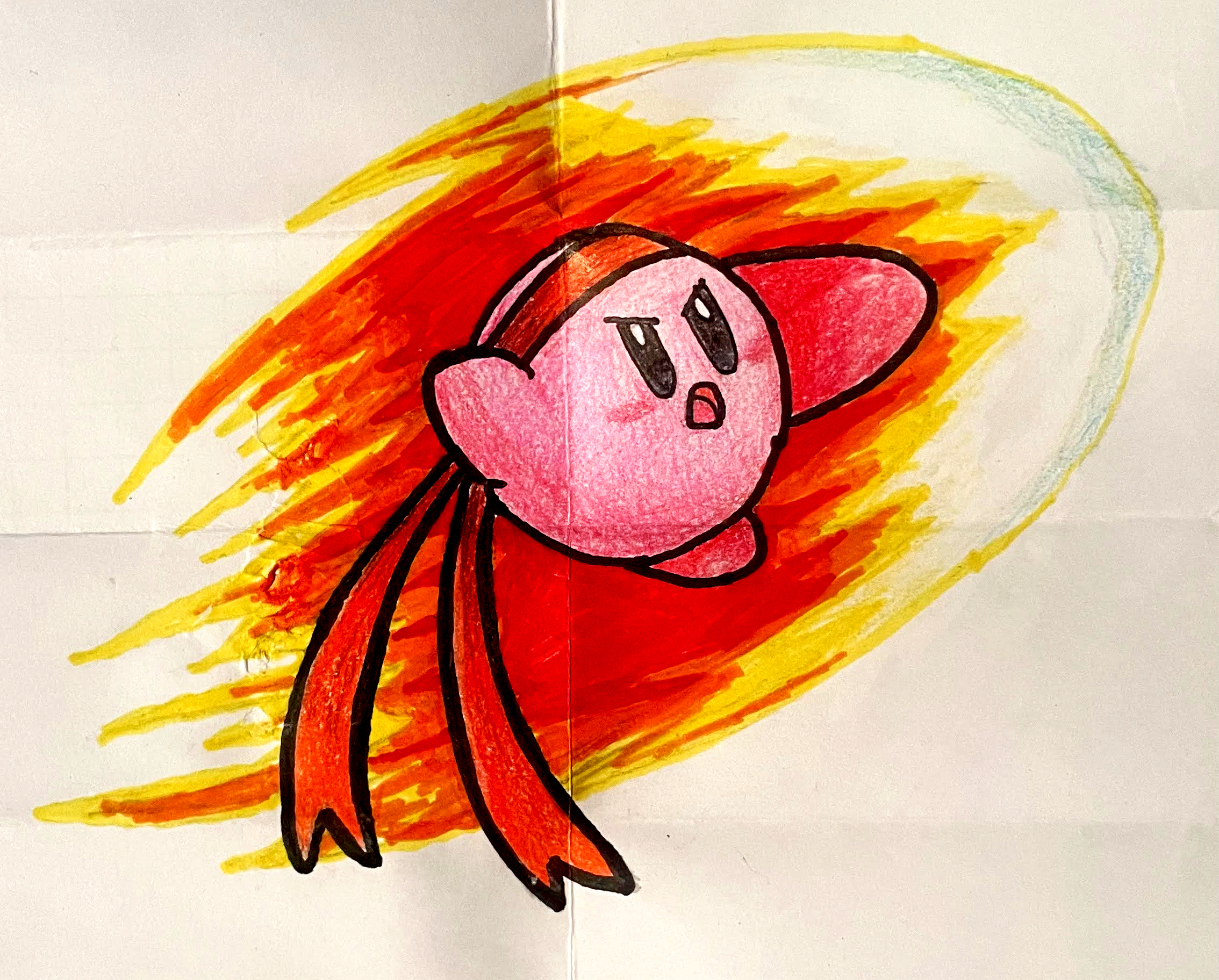 Kirby luchador dibujo HIGH DETAIL