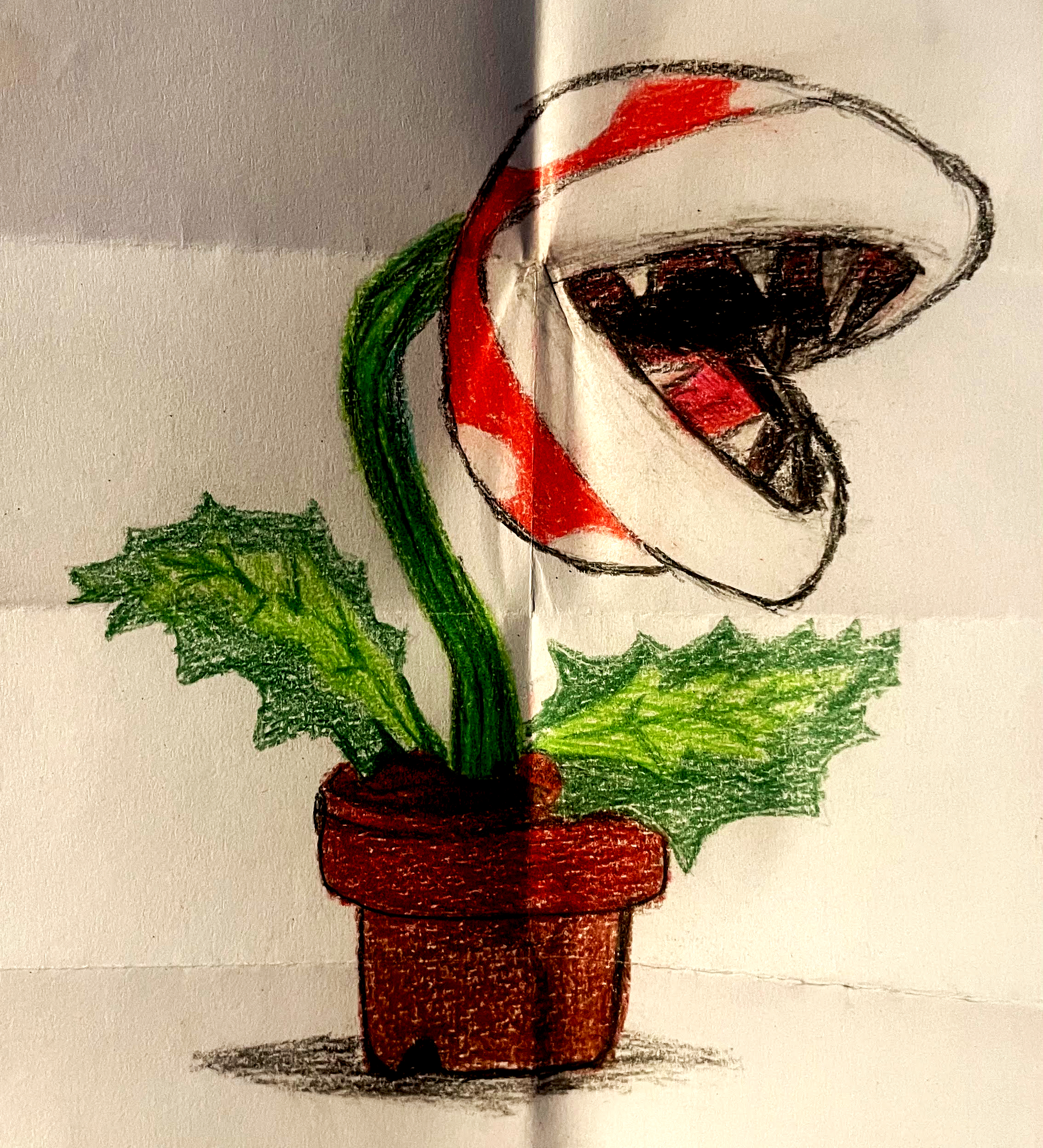 Planta Piraña dibujo HIGH DETAIL
