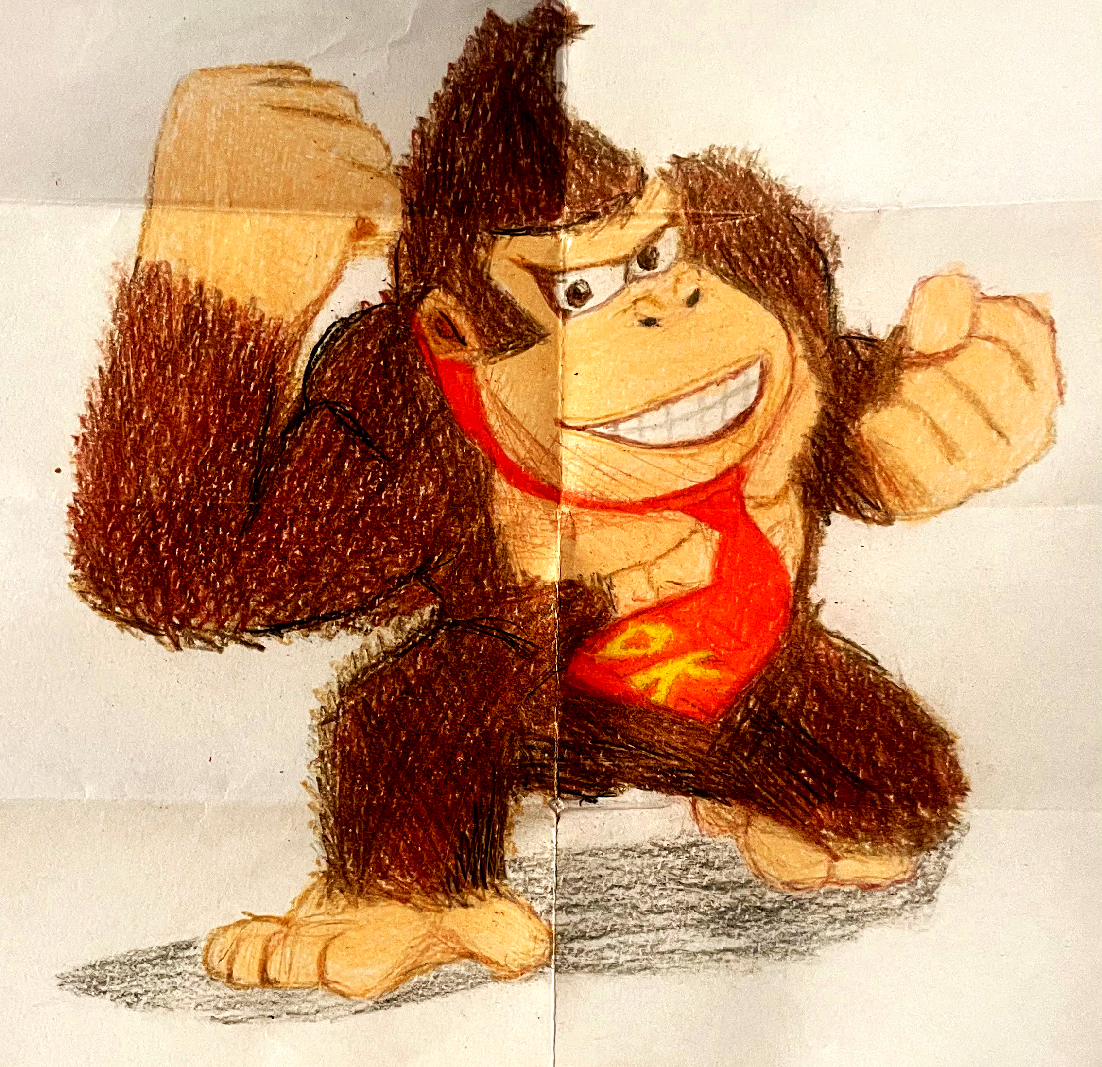 Donkey Kong dibujo HIGH DETAIL