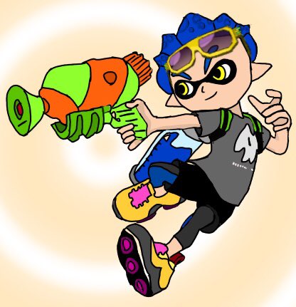 Moe dibujo conceptual MMD Splatoon