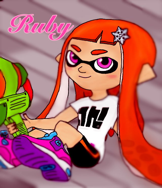 Ruby dibujo oficial MMD Splatoon