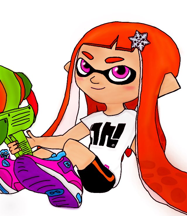 Ruby dibujo oficial MMD Splatoon (sin fondo)