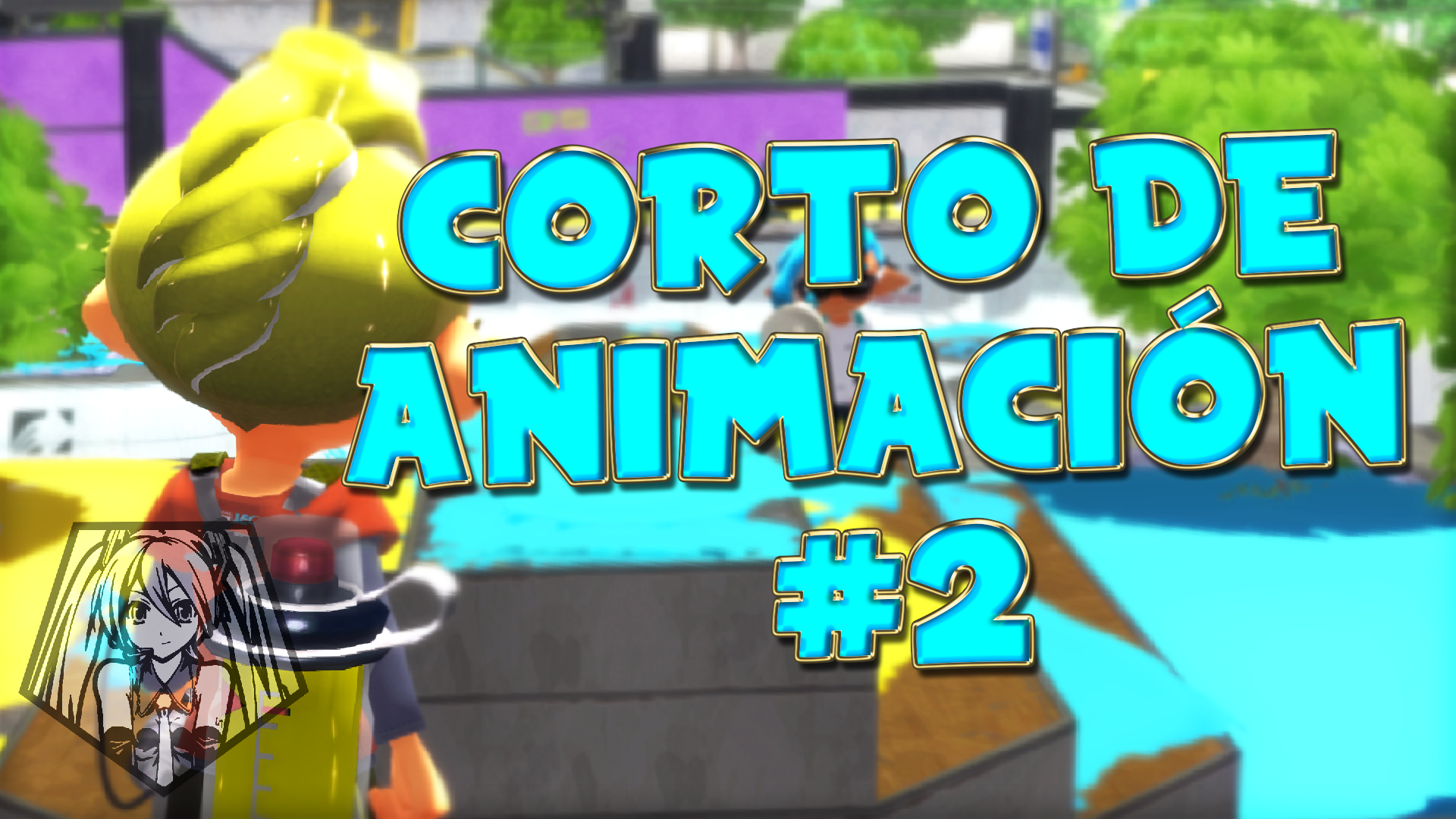 Animación de acción sobre un combate territorial de Splatoon (CORTO DE ANIMACIÓN #2)