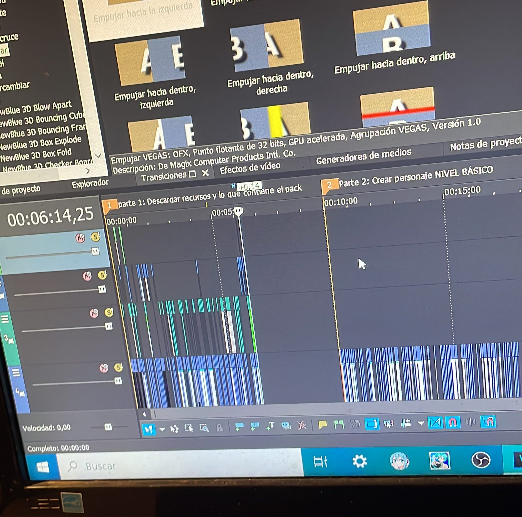 Proceso de edición - Comenzar a editar y agregar elementos a los tutoriales