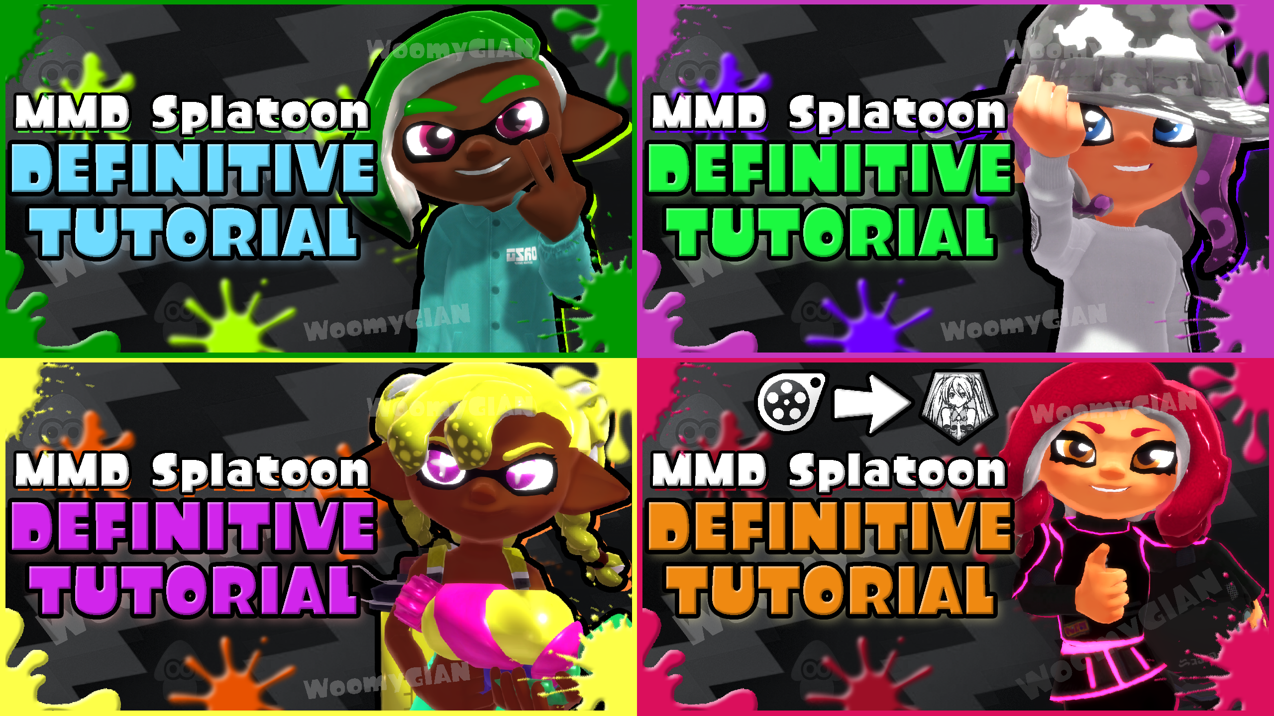 Poster final sobre EL TUTORIAL DE MMD SPLATOON DEFINITIVO